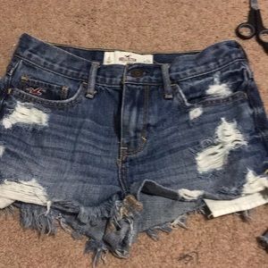 High waist denim shorts